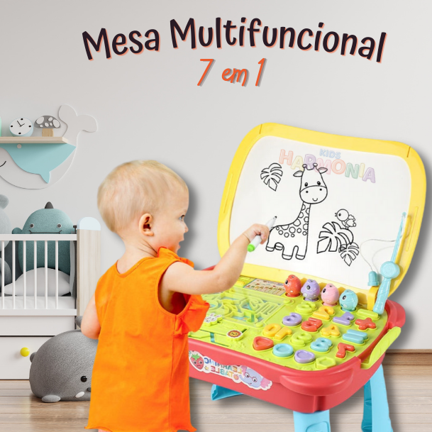 Mesa Multifuncional 7 em 1 - Diversão Total