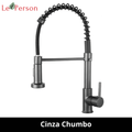 Torneira Gourmet Cozinha Monocomando Luxo Inox Escovado