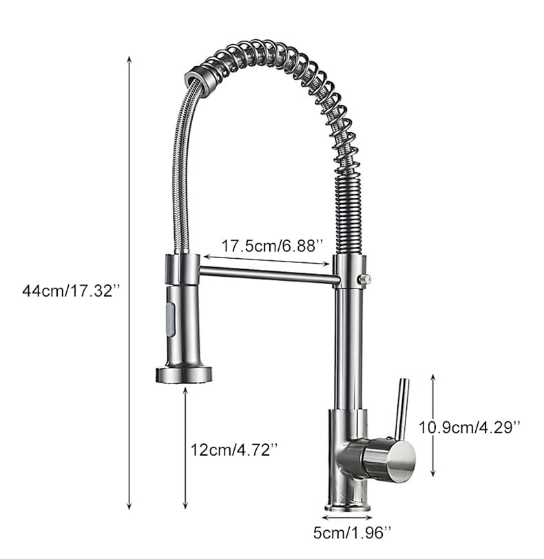 Torneira Gourmet Cozinha Monocomando Luxo Inox Escovado